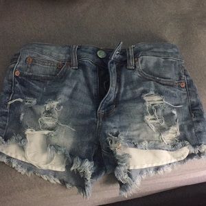 american eagle festival high waisted shorts